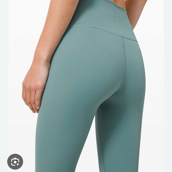 Lululemon wunder under teal leggings - Picture 2 of 5